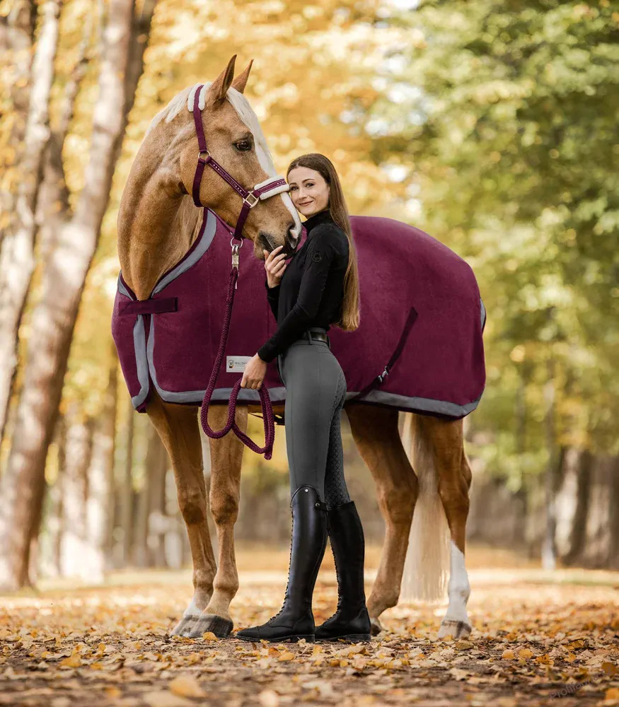 Odpocovací deka Esperia Two Comfort, Burgundyred / Pewter